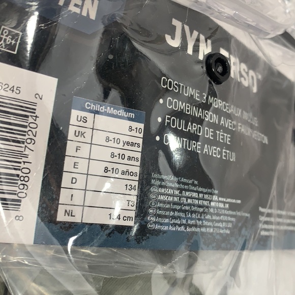 Star Wars Rogue One Jan Erso Child’s Costume Size Medium NWT 3 pc - Picture 3 of 3